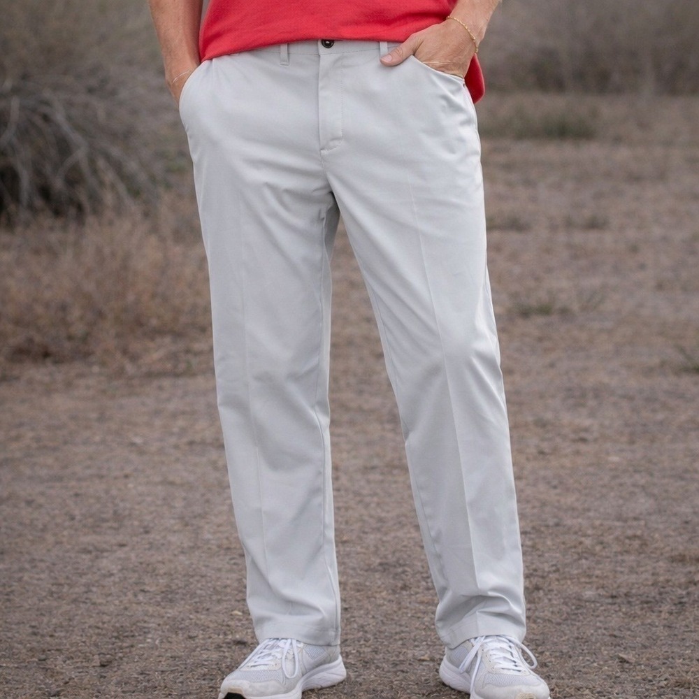 Columbia Golf Pants Mens 38x32 Gray Omni-Wick Lie Angle Performance Travel